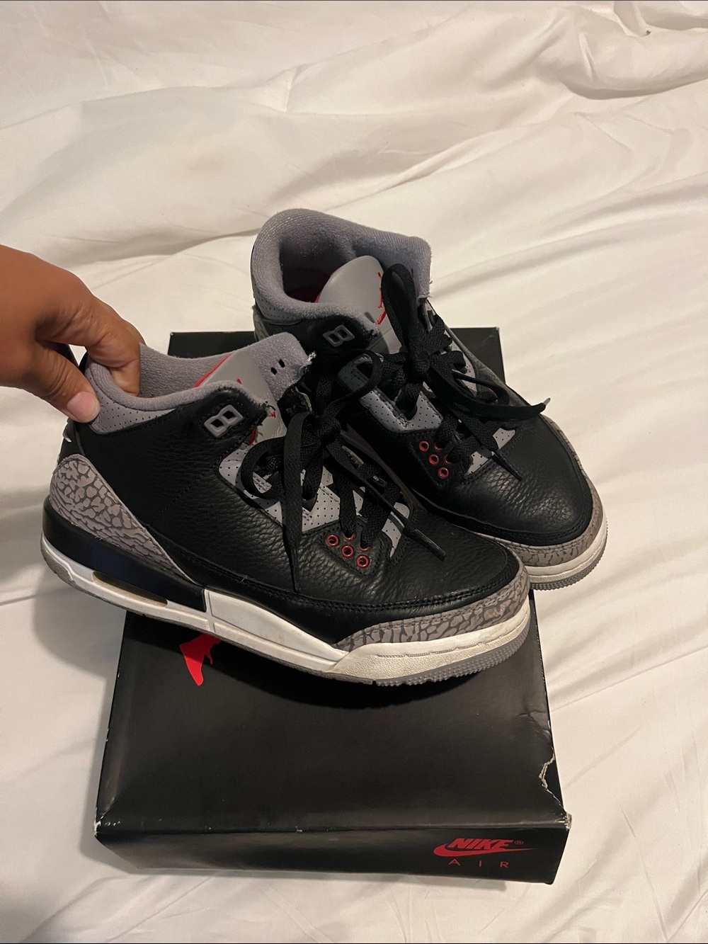 Nike Kids Black/Grey Elephant-Print High Top Sneakers